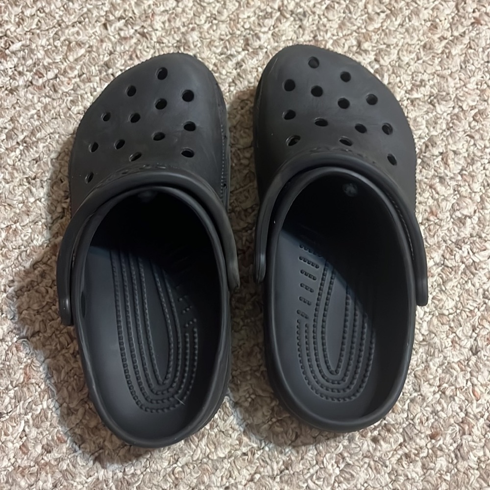 Black crocs size 5 well used